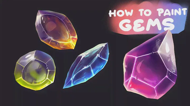 How to paint GEMS ◈ Game Asset TUTORIAL ✐