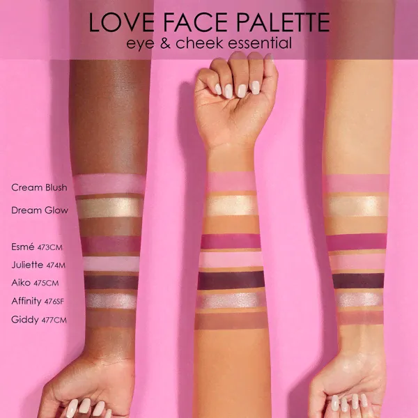 LOVE FACE PALETTE Палетка для лица
