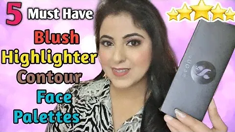 💞 Top 5 Face Palettes | Blush Contour Highlighter Palette for Indian Skintone / Affordable makeup