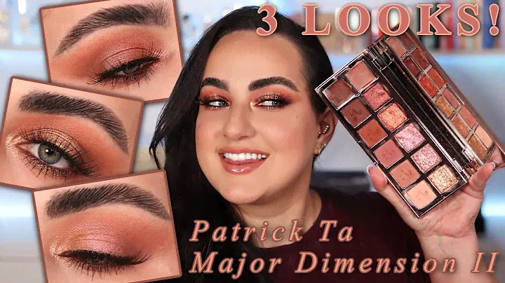 PATRICK TA MAJOR DIMENSION II ROSE EYESHADOW PALETTE REVIEW + 3 LOOKS!