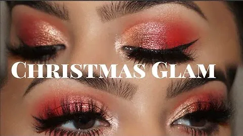 Christmas Glam || Kylie Cosmetics Holiday Palette || Talk Thru