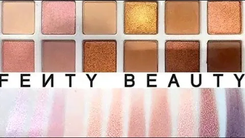 Fenty Beauty   Closer Look of New 🤎 Bomb Posse Eyeshadow Palette + Best Swatches 🤎 MAKEUP ADDICTED