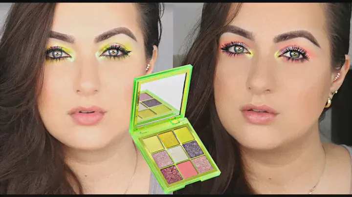 2 LOOKS 1 PALETTE! ❤️ HUDA BEAUTY GREEN NEON OBSESSIONS PALETTE! | PATTY