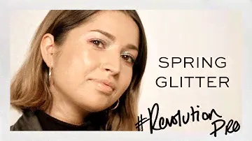 REVOLUTION PRO | GLITTER EYES + GLOWY SPRING LOOK TUTORIAL