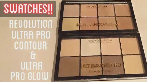 REVOLUTION ULTR PRO HD CONTOUR & PRO GLOW SWATCHES!
