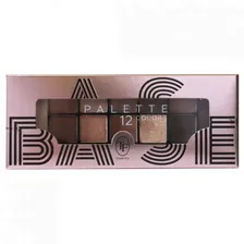 Палетка теней для век TF Base Palette, 12 тонов, тон 02 бежевый, 18г