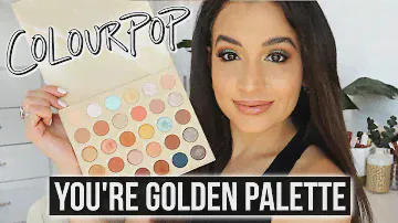 Colourpop You're Golden Eyeshadow Palette Review + Tutorial