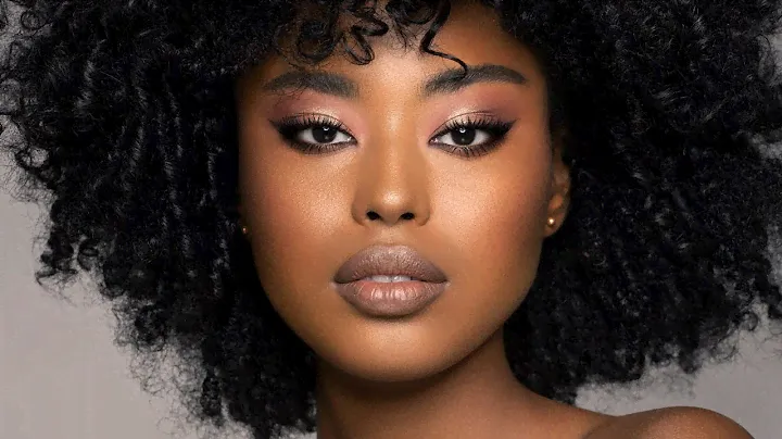 Soft, Natural Glam Look for Dark Skin Using the MINI BIBA EYESHADOW PALETTE | Natasha Denona Makeup