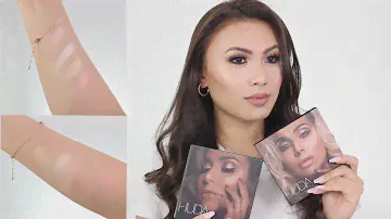 HUDA BEAUTY 3D HIGHLIGHT PALETTES SWATCH, REVIEW + DEMO