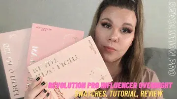 REVOLUTION PRO INFLUENCER OVERNIGHT COLLECTION | swatches, tutorial, review | jadeybabexo
