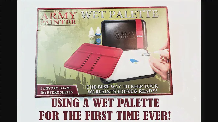 Unboxing an Army Painter Wet Palette & Using it for the First Time! Gouache Painting Demo