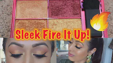 REVIEW: NEW Sleek MakeUP Fire It Up Highlighting Palette