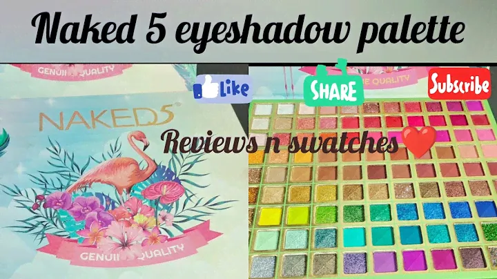 naked 5 (99 colour) eyeshadow palette review+swatches ❤️ (part 1)||makeup by Noor