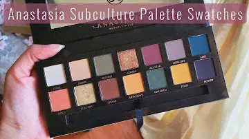 Anastasia Beverly Hills - Subculture Eyeshadow Palette - Just Swatches