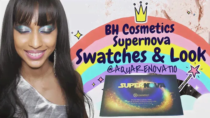 Swatches & Simple Makeup Tutorial with BH Cosmetics Supernova Palette | AQUARENOVATIO