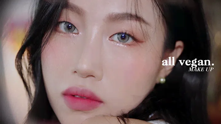 All vegan makeup products! Coral and pink glitter makeup (+Cruelty free🐰) | Minsco