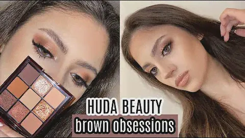 HUDA BEAUTY BROWN OBSESSIONS CHOCOLATE PALETTE TUTORIAL