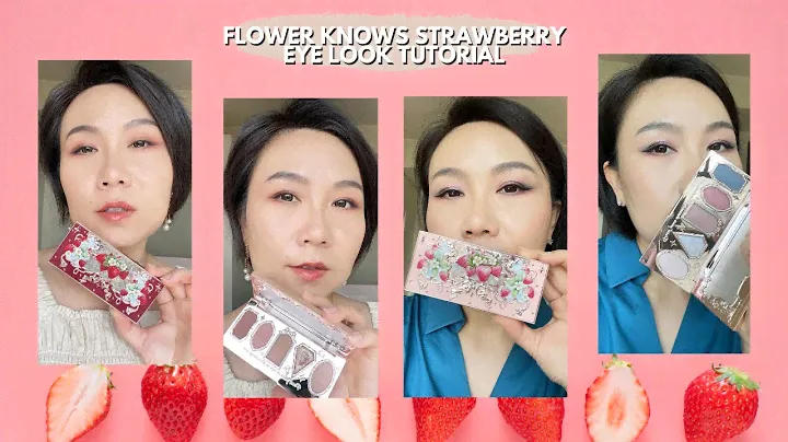 Flower Knows Strawberry Eyeshadow Palettes - Tutorial