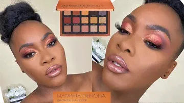 NEW NATASHA DENONA BRONZE EYESHADOW PALETTE REVIEW ON DARK SKIN  (2020)