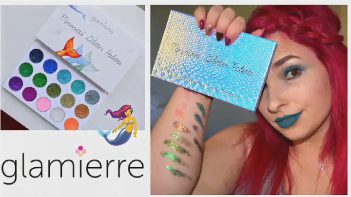 HONEST AF MERMAID GLITTER PALETTE REVIEW 🧜‍♀️ | Glamierre | Cerise1307 |