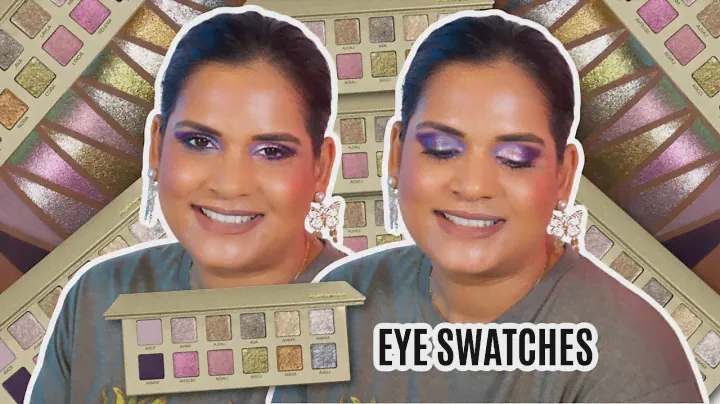 Adept Cosmetics Minka Eyeshadow Palette - Eye Swatches + 2 Looks | Karen Harris Makeup