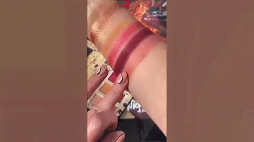 nightmare on elm street pressed powder palette swatches by @TheBeautyRadar🩸 shop now on kyliecosme