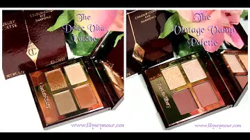 Charlotte Tilbury Vintage Vamp | Dolce Vita | Palettes | Swatches