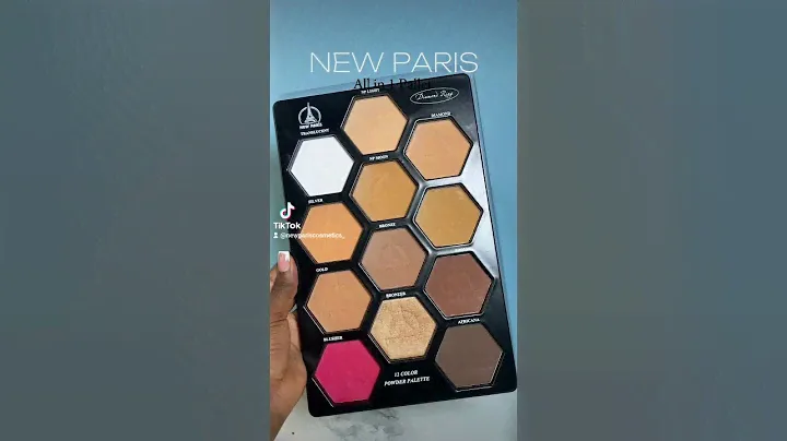 NEW PARIS All-in-1 Powder Palette (DIAMOND RING)👌💃💫✈️A MUST HAVE FOR ANY PROFESSIONAL MAKEUP ARTIST.