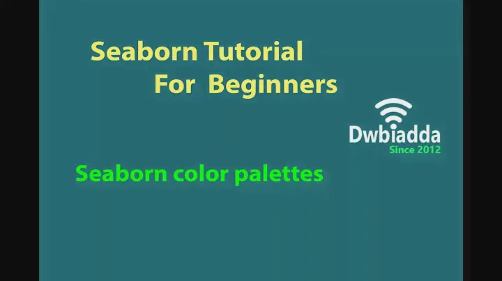 Seaborn color palettes | Seaborn video tutorial