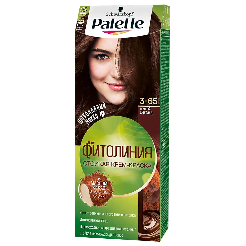Palette Краска для волос Фитолиния оттенок 3-65 Темный шоколад, 110 мл-0