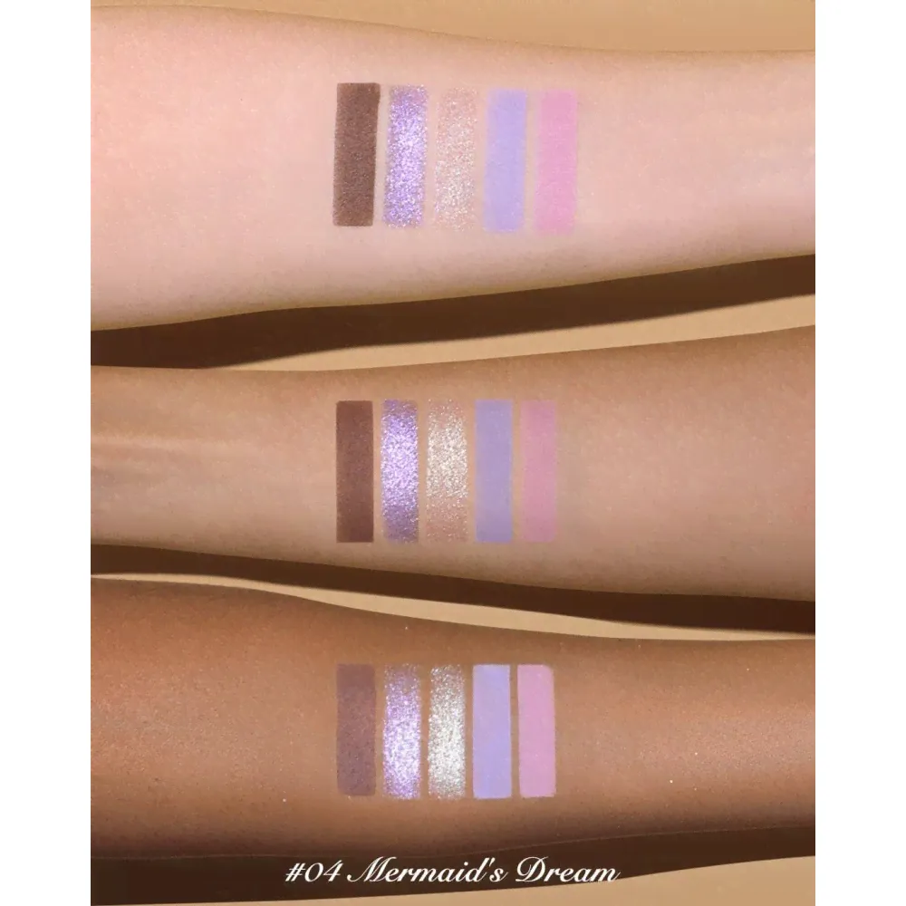Flower Knows Moonlight Mermaid Five-Color Jewelry Eyeshadow Palette №04 Mermaid's Dream