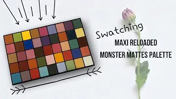 Swatching the Revolution Maxi Reloaded Monster Mattes Palette - No Primer