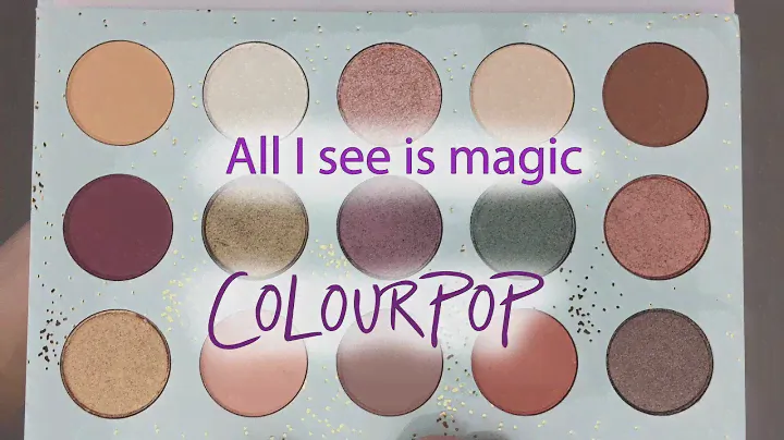 Свотчи палетки All I see is magic Colourpop