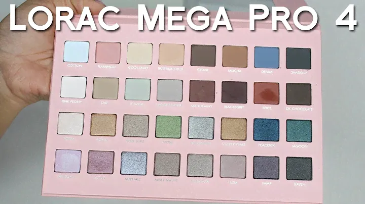 Lorac Mega Pro 4 Eyeshadow Palette || Review & Swatches