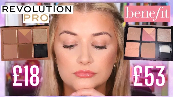 *NEW* REVOLUTION PRO GODDESS GLOW FACE PALETTE VS BENEFIT CHEEK STARS FACE PALETTE! IS IT A DUPE?!
