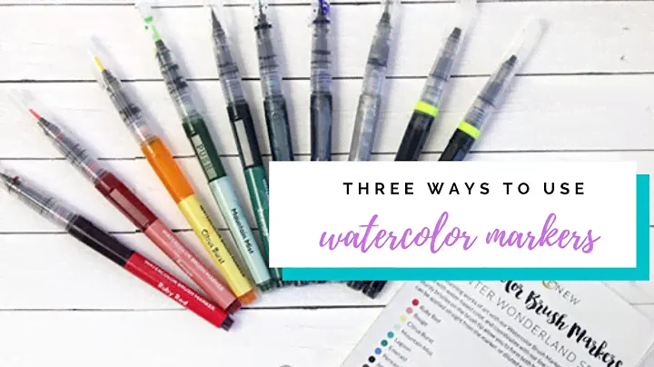 Three ways to use watercolor brush markers