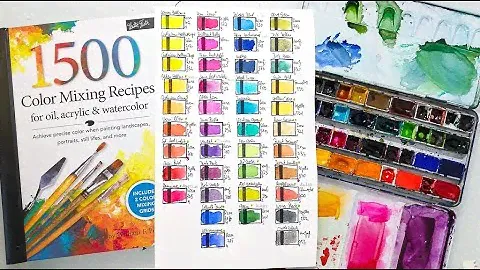Setting up my Watercolor Palette - perfect for mixing