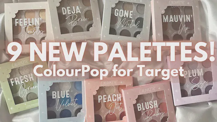 New ColourPop 9 Pan Palettes! | MEGA SWATCH COMPARISON Catching Up with ColourPop for Target