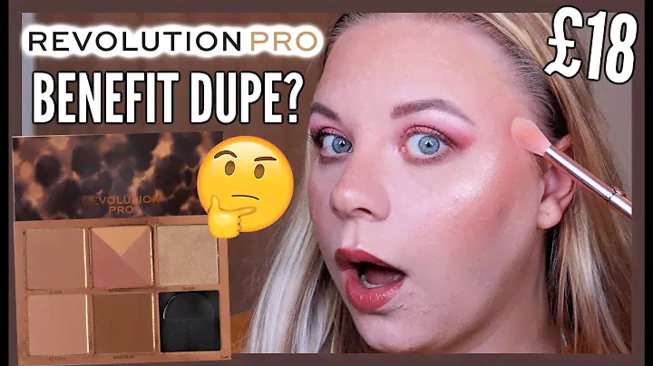 REVOLUTION PRO GODDESS GLOW FACE PALETTE REVIEW | BENEFIT DUPE 👀 | makeupwithalixkate