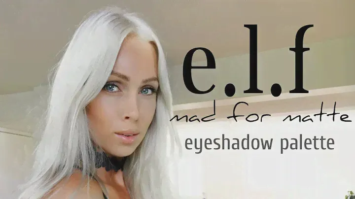 First impressions elf mad for matte eyeshadow palette #makeup #tutorial #styleover30