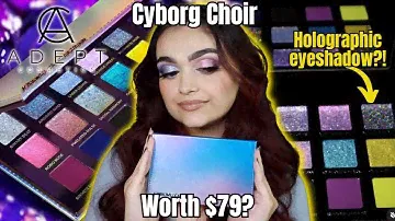 NEW ADEPT COSMETICS "CYBORG CHOIR" PALETTE REVIEW: 2 LOOKS