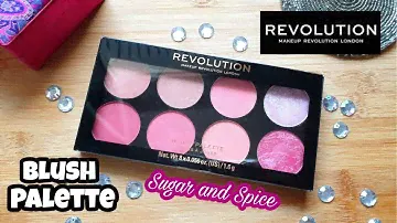 MAKEUP REVOLUTION Sugar and Spice BLUSH PALETTE || Review & Swatches