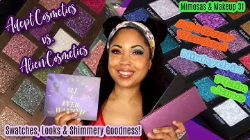 Adept Cosmetics VS. ALIEN! Plain Jane & Ninhydrin! Swatches/Comparisons! MIMOSAS & MAKEUP #31