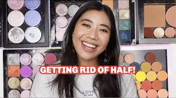 CUTTHROAT EYESHADOW MAGNETIC PALETTE DECLUTTER // HALF GONE