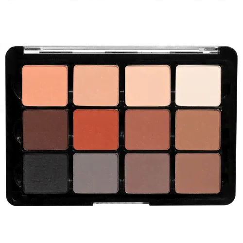 Палетка матовых теней для век VISEART Matte Eyeshadow Palette, 01 Neutral Matte-0