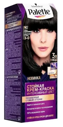 Palette крем краска для волос темно каштановый 3.0-0