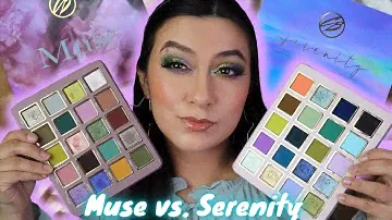 COSMIC BRUSHES MUSE PALETTE VS SERENITY PALETTE, SWATCHES, & REVIEW | WHICH ONE IS FOR YOU? 💗✨