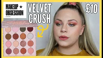 MAKEUP OBSESSION VELVET CRUSH EYESHADOW PALETTE | SWATCHES & REVIEW | makeupwithalixkate
