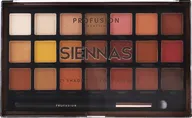 Lidschattenpalette - Profusion Cosmetics Siennas 21 Shades Eyeshadow Palette & Brush 33.6 g