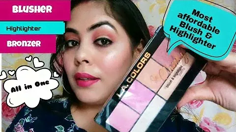 l.A colours So cheeky Blush & Highlighter Pallete Review | Best way to use |